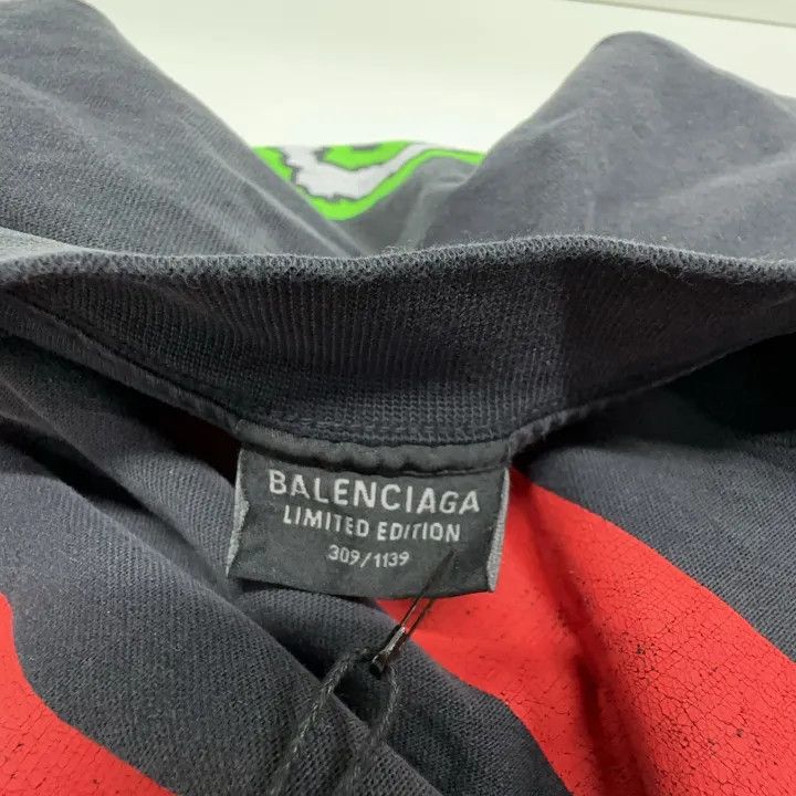 Balenciaga Balenciaga BFRND Logo Print Black Short Sleeve T-shirt 0079 Size US M / EU 48-50 / 2 - 6 Thumbnail