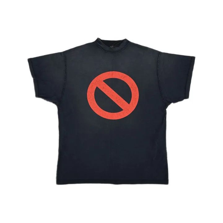 Balenciaga Balenciaga BFRND Logo Print Black Short Sleeve T-shirt 0079 Size US M / EU 48-50 / 2 - 2 Thumbnail