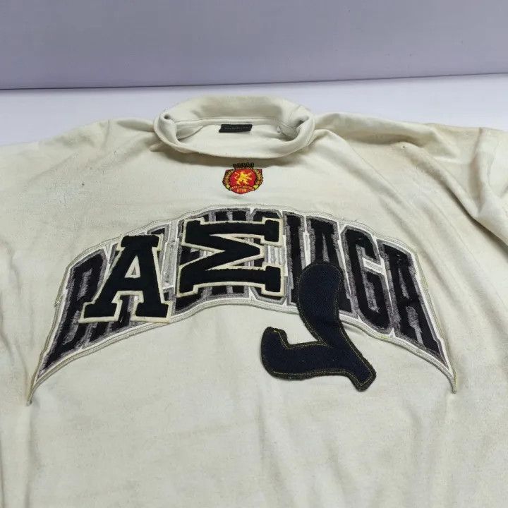 Balenciaga Balenciaga SS23 Embroidered Logo Long Sleeve T-Shirt 0079 Size US M / EU 48-50 / 2 - 5 Thumbnail