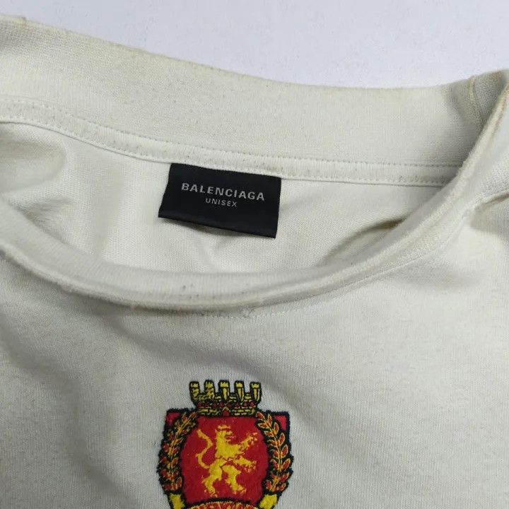Balenciaga Balenciaga SS23 Embroidered Logo Long Sleeve T-Shirt 0079 Size US M / EU 48-50 / 2 - 2 Thumbnail