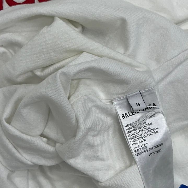 Balenciaga Balenciaga x Adidas Logo Embroidered T-Shirt 0079 Size US M / EU 48-50 / 2 - 2 Thumbnail