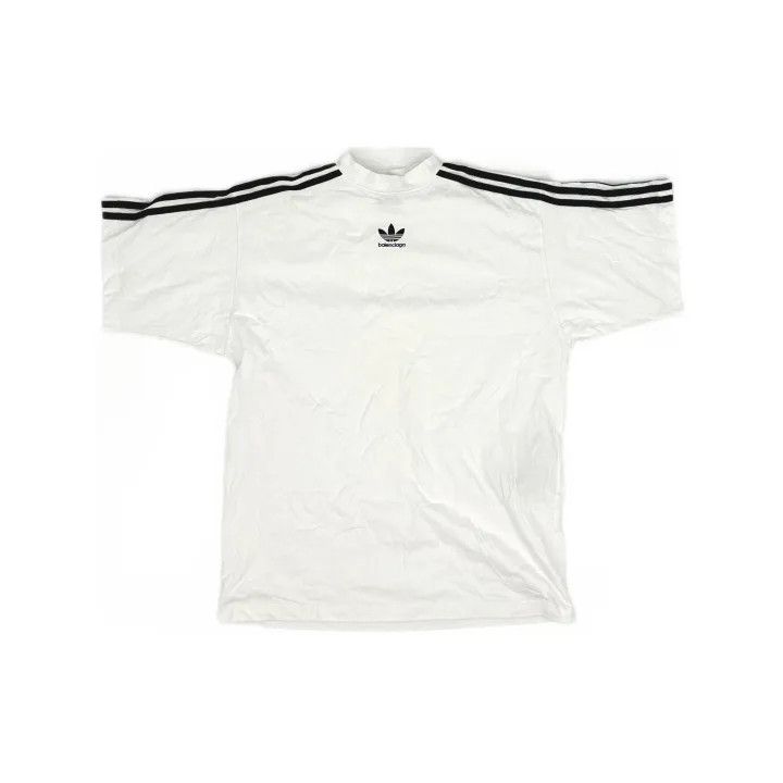 Balenciaga Balenciaga x adidas White Logo Print T-Shirt 0079 Size US M / EU 48-50 / 2 - 2 Thumbnail