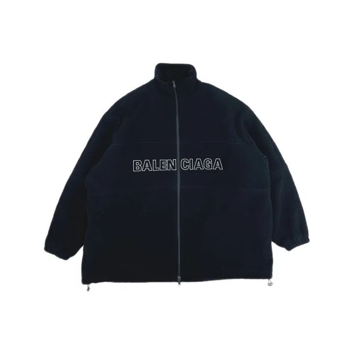 Balenciaga Balenciaga SS22 Logo Print Zip Jacket 0079 Size US L / EU 52-54 / 3 - 2 Thumbnail