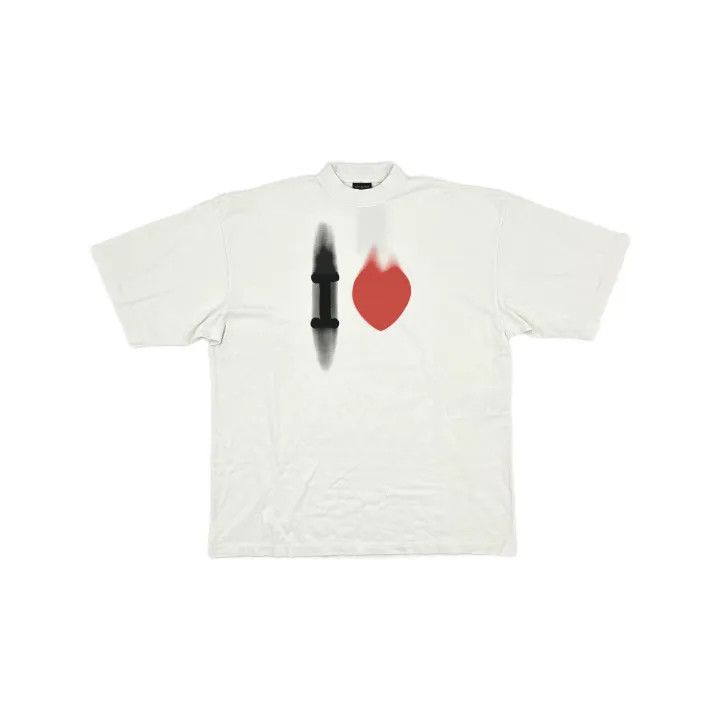 Balenciaga Balenciaga SS23 I Love Heart Print T-Shirt 0079 Size US S / EU 44-46 / 1 - 2 Thumbnail