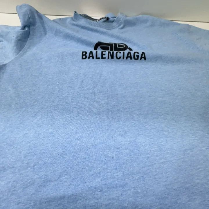 Balenciaga Balenciaga Logo Print Casual Loose T-Shirt 0079 Size US S / EU 44-46 / 1 - 8 Thumbnail