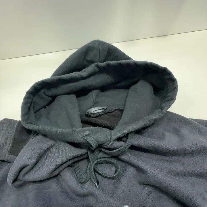 Balenciaga Balenciaga Black Printed Oversized Hoodie 0079 Size US L / EU 52-54 / 3 - 7 Thumbnail