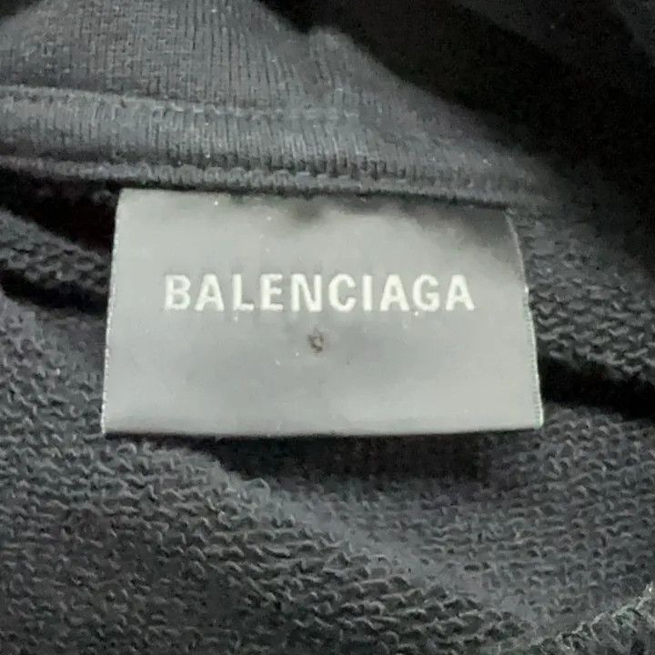 Balenciaga Balenciaga Black Logo Embroidered Casual Hoodie 0079 Size US S / EU 44-46 / 1 - 4 Thumbnail