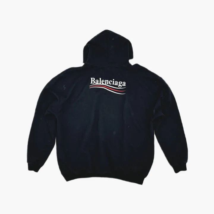 Balenciaga Balenciaga Black Logo Embroidered Casual Hoodie 0079 Size US S / EU 44-46 / 1 - 3 Thumbnail