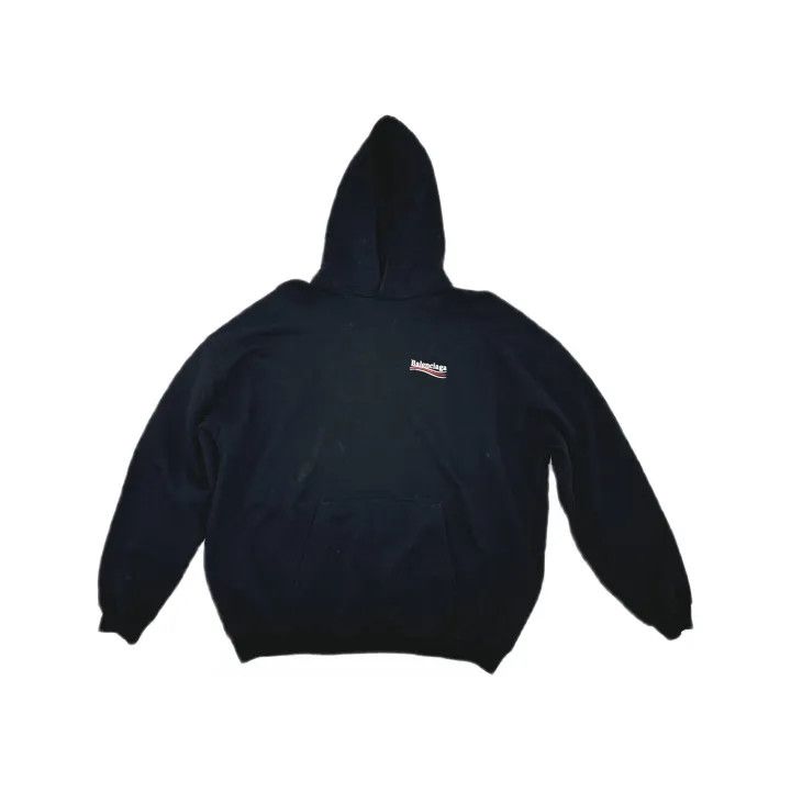 Balenciaga Balenciaga Black Logo Embroidered Casual Hoodie 0079 Size US S / EU 44-46 / 1 - 2 Thumbnail