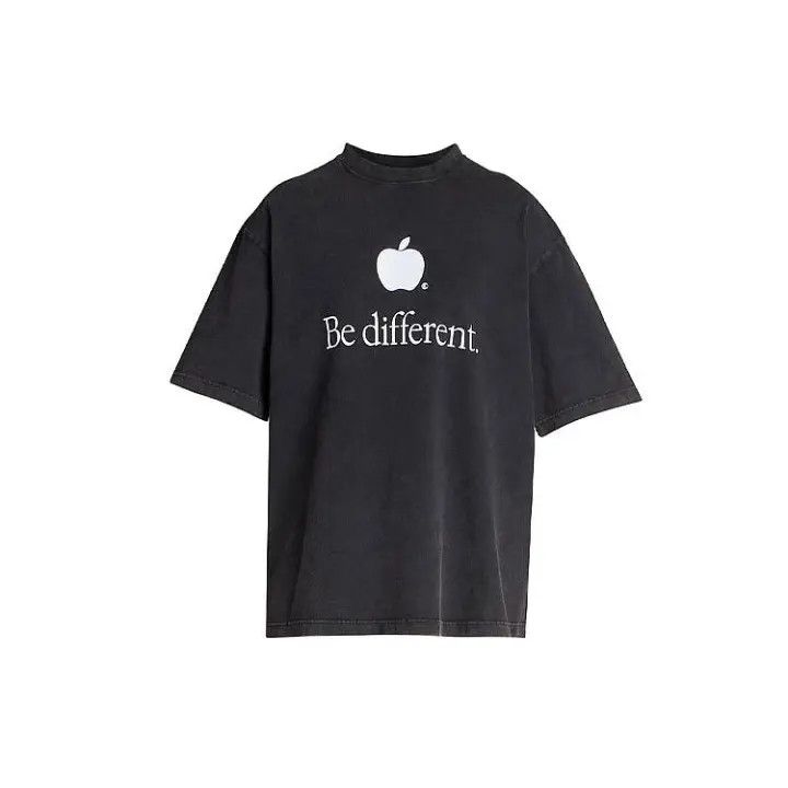 Balenciaga Balenciaga Be Different Apple Logo T-Shirt 0079 Size US S / EU 44-46 / 1 - 2 Thumbnail