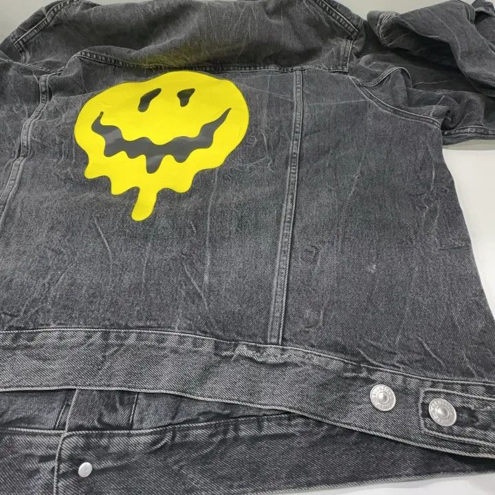 Balenciaga Balenciaga SS21 Drip Peace Large Fit Denim Jacket 0079 Size US L / EU 52-54 / 3 - 11 Thumbnail