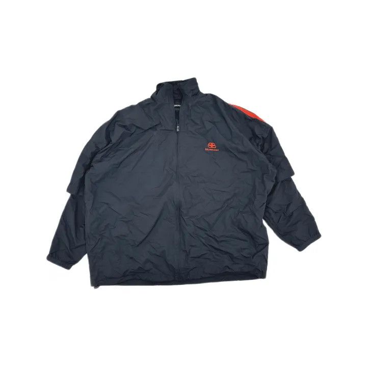 Balenciaga Balenciaga Black Logo Zip Long Sleeve Jacket 0079 Size US L / EU 52-54 / 3 - 2 Thumbnail