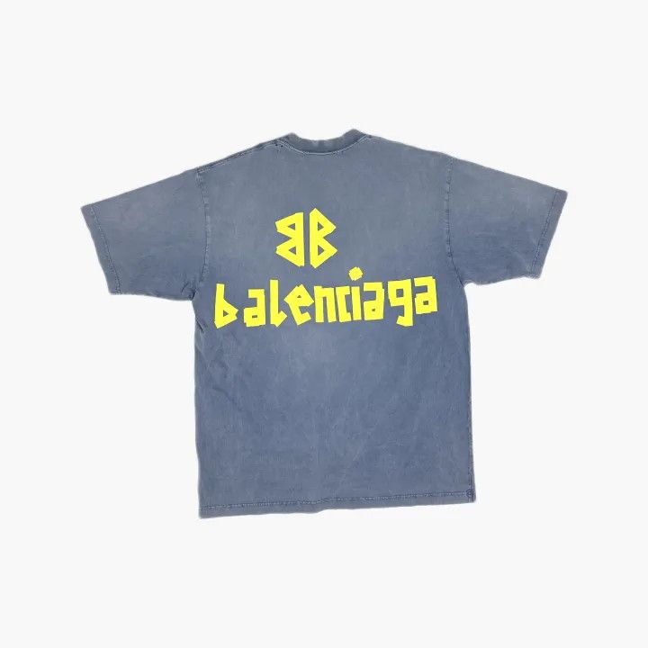 Balenciaga Balenciaga Faded Logo T-Shirt Short Sleeve 0079 Size US M / EU 48-50 / 2 - 3 Thumbnail