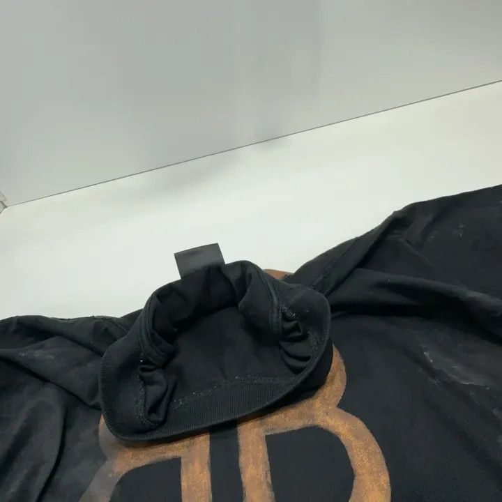 Balenciaga Balenciaga Black Logo Print Short Sleeve T-Shirt 0079 Size US L / EU 52-54 / 3 - 7 Thumbnail