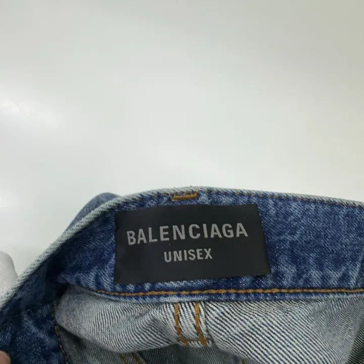 Balenciaga Balenciaga Distressed Blue Denim Pants 0079 Size US 26 / EU 42 - 5 Thumbnail