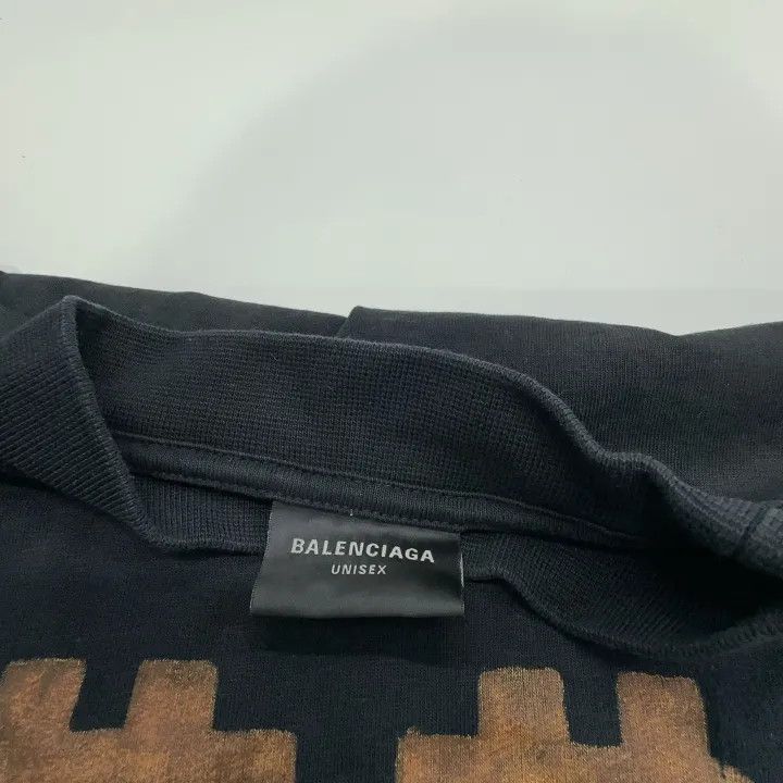 Balenciaga Balenciaga FW23 Black Logo Print Short Sleeve T-Shirt 0079 Size US L / EU 52-54 / 3 - 6 Thumbnail