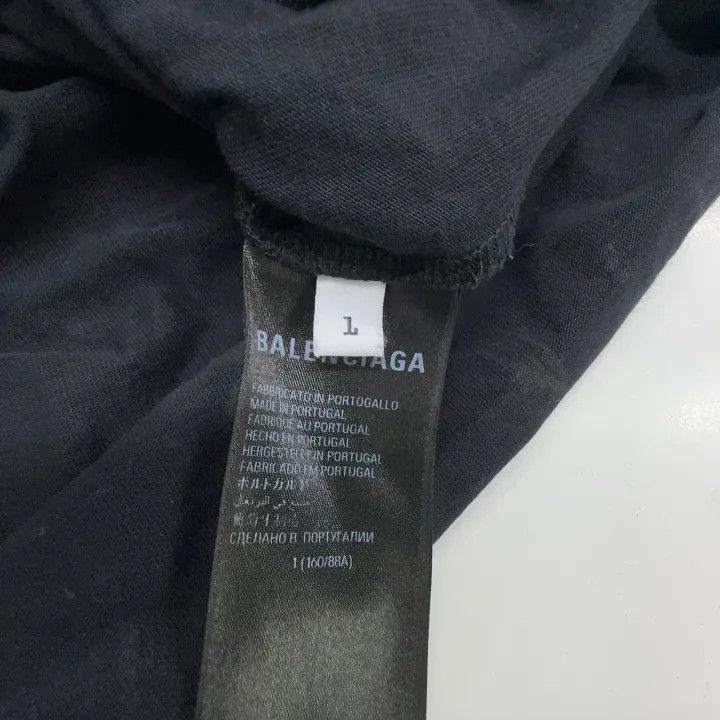 Balenciaga Balenciaga FW23 Black Logo Print Short Sleeve T-Shirt 0079 Size US L / EU 52-54 / 3 - 5 Thumbnail