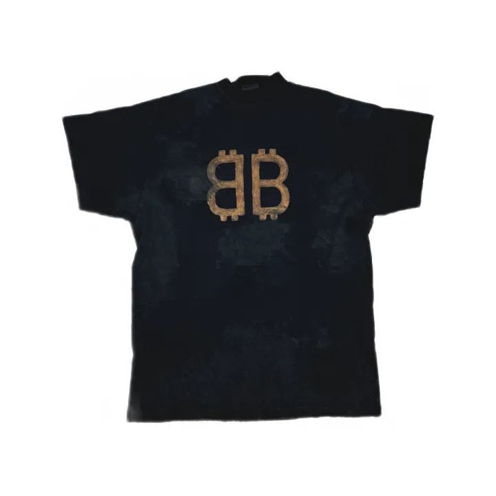 Balenciaga Balenciaga FW23 Black Logo Print Short Sleeve T-Shirt 0079 Size US L / EU 52-54 / 3 - 2 Thumbnail