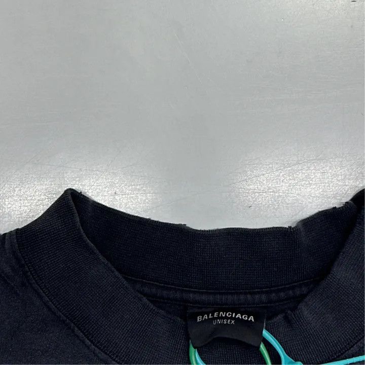 Balenciaga Balenciaga Logo Crew Neck Short Sleeve T-Shirt 0079 Size US S / EU 44-46 / 1 - 2 Thumbnail