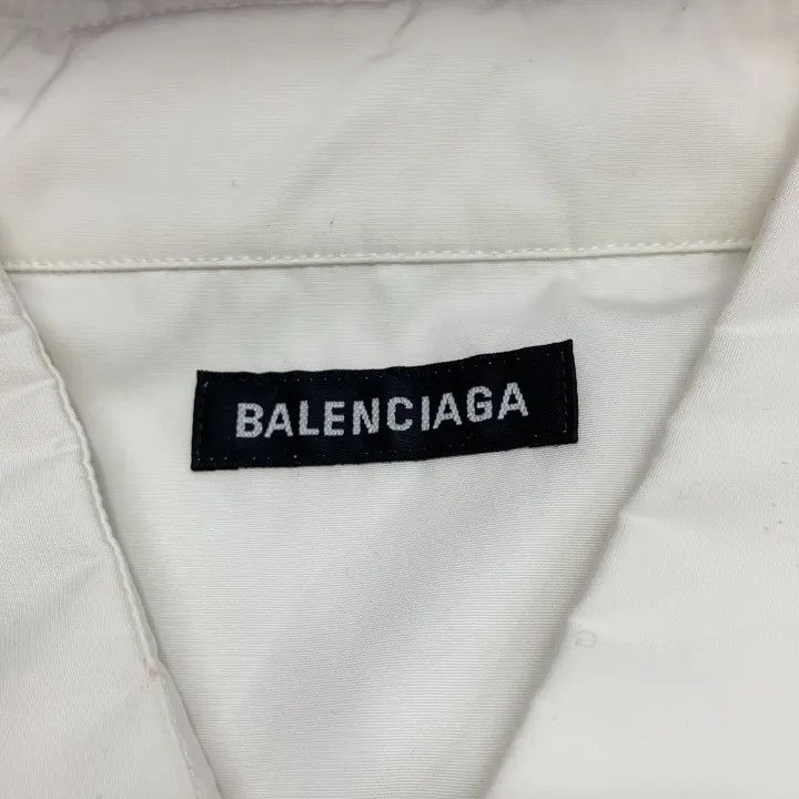 Balenciaga Balenciaga Crew Cotton Short Sleeve Shirt 0079 Size US M / EU 48-50 / 2 - 2 Thumbnail