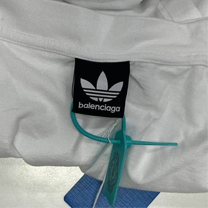 Balenciaga Balenciaga x Adidas Logo Embroidered T-Shirt 0079 Size US M / EU 48-50 / 2 - 3 Thumbnail