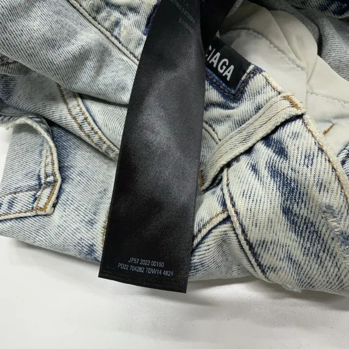 Balenciaga Balenciaga Wide Leg High Waist Denim Jeans 0079 Size US 26 / EU 42 - 5 Thumbnail