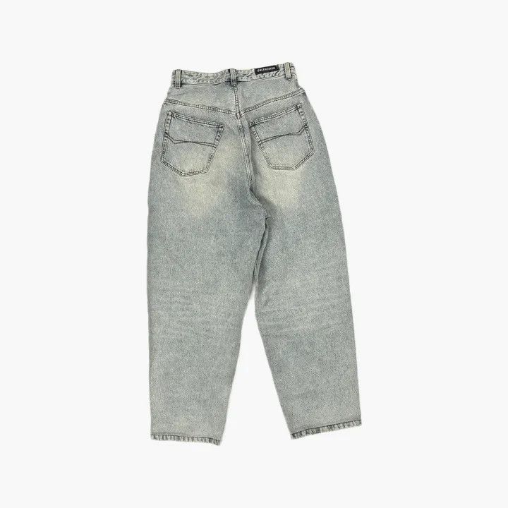 Balenciaga Balenciaga Wide Leg High Waist Denim Jeans 0079 Size US 26 / EU 42 - 3 Thumbnail