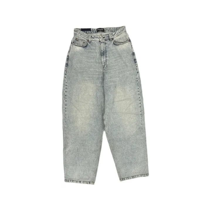 Balenciaga Balenciaga Wide Leg High Waist Denim Jeans 0079 Size US 26 / EU 42 - 2 Thumbnail
