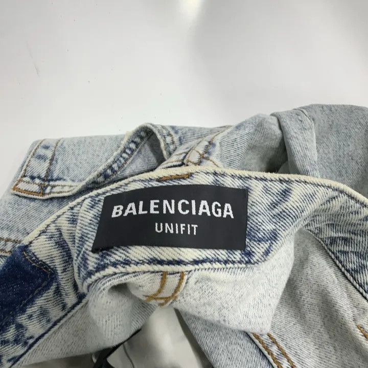 Balenciaga Balenciaga Wide Leg High Waist Denim Jeans 0079 Size US 26 / EU 42 - 6 Thumbnail