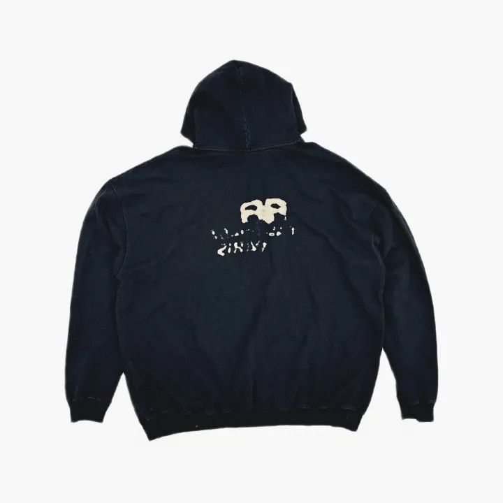 Balenciaga Balenciaga Black Logo Print Hoodie for Men 0079 Size US XXS / EU 40 - 3 Thumbnail