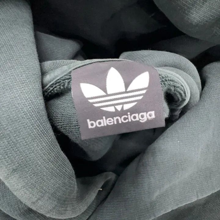 Balenciaga Balenciaga x Adidas Logo Hooded Sweatshirt 0079 Size US L / EU 52-54 / 3 - 6 Thumbnail
