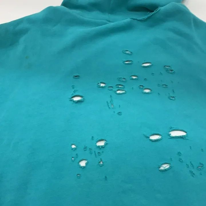 Balenciaga Balenciaga Distressed Letter Print Hooded Sweatshirt 0079 Size US M / EU 48-50 / 2 - 15 Thumbnail