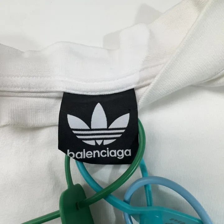 Balenciaga Balenciaga x Adidas Logo Embroidered T-Shirt 0079 Size US L / EU 52-54 / 3 - 3 Thumbnail