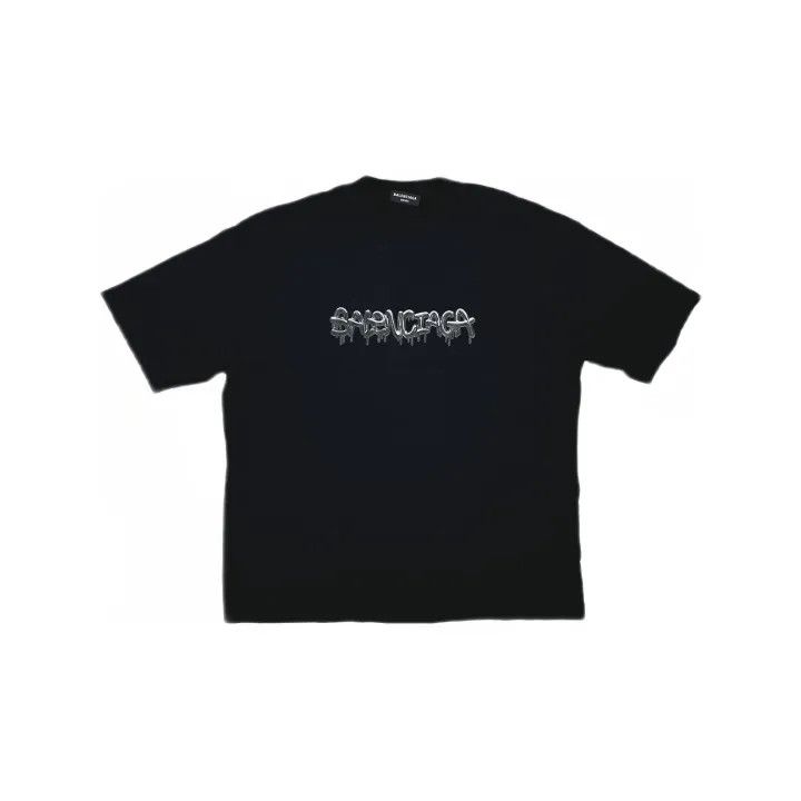 Balenciaga Balenciaga SS22 Slime Logo Short Sleeve T-Shirt 0079 Size US L / EU 52-54 / 3 - 2 Thumbnail