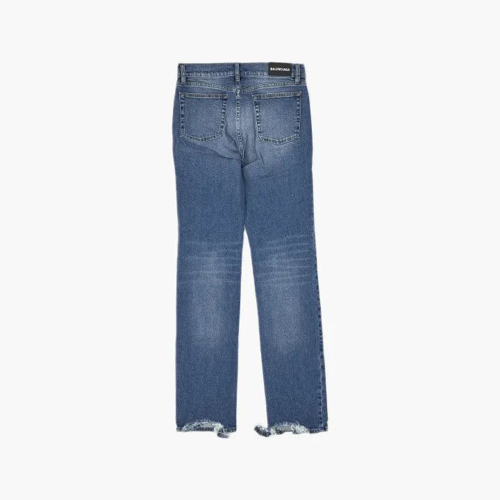 Balenciaga Balenciaga Blue Straight Leg Jeans 0079 Size US 31 - 3 Thumbnail