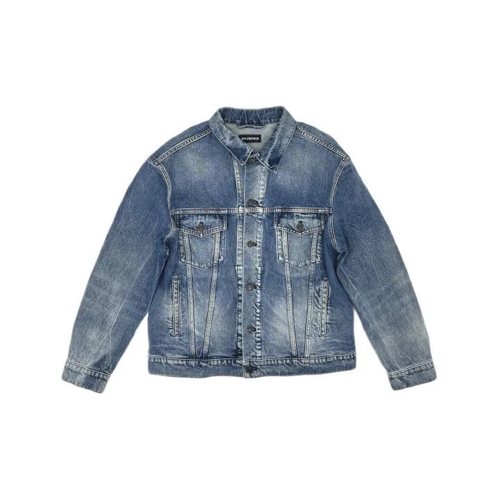 Balenciaga Balenciaga Washed Double B Embroidered Denim Jacket 0079 Size US M / EU 48-50 / 2 - 2 Thumbnail