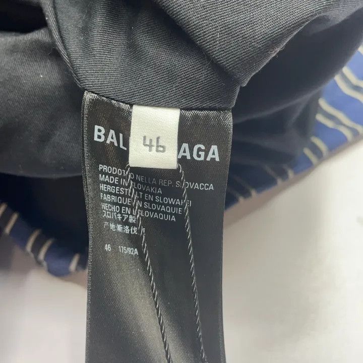 Balenciaga Balenciaga Striped Logo Jacket for Men 0079 Size US L / EU 52-54 / 3 - 4 Thumbnail