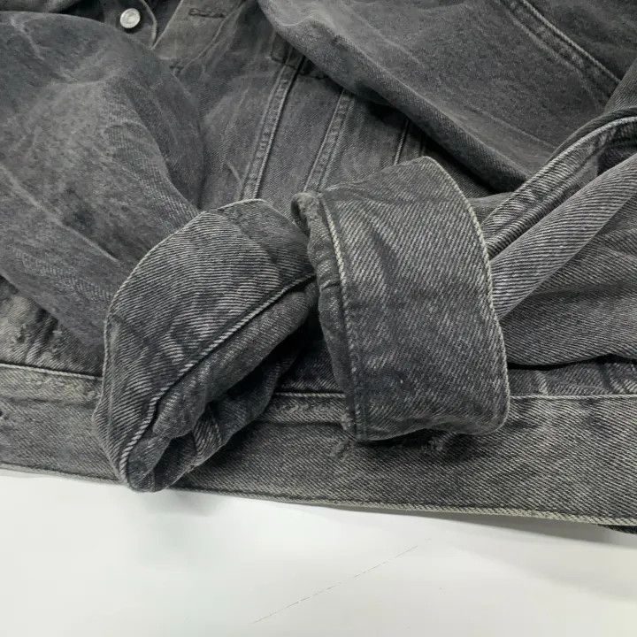 Balenciaga Balenciaga SS21 Drip Peace Denim Jacket 0079 Size US L / EU 52-54 / 3 - 7 Thumbnail