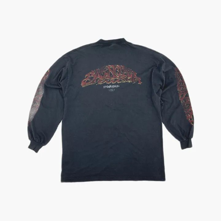 Balenciaga Balenciaga Long Sleeve Logo Graphic T-Shirt 0079 Size US L / EU 52-54 / 3 - 3 Thumbnail