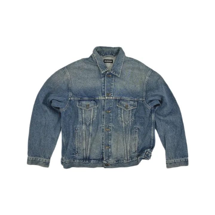 Balenciaga Balenciaga Denim Jacket with Logo 0079 Size US L / EU 52-54 / 3 - 2 Thumbnail
