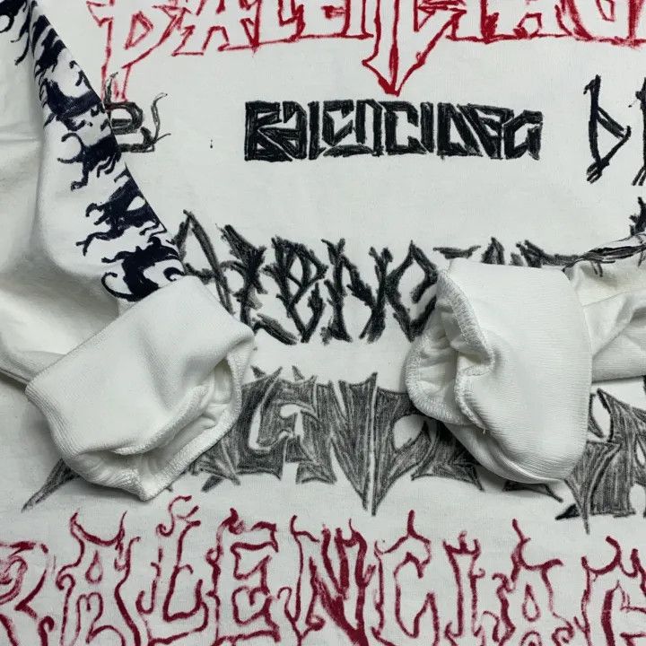 Balenciaga Balenciaga SS24 New Year Long Sleeve T-Shirt 0079 Size US S / EU 44-46 / 1 - 11 Thumbnail