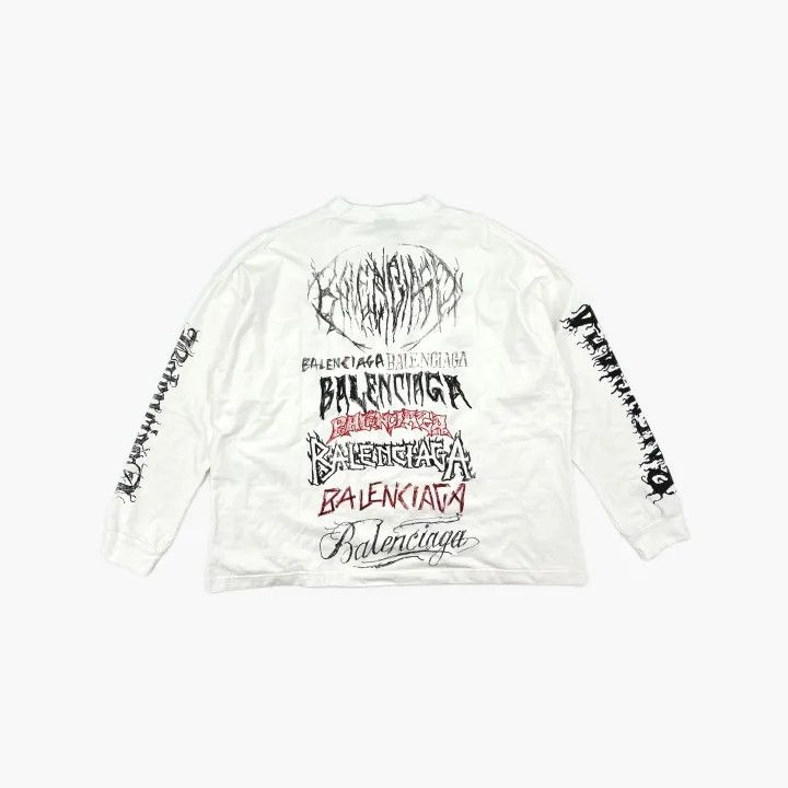 Balenciaga Balenciaga SS24 New Year Long Sleeve T-Shirt 0079 Size US S / EU 44-46 / 1 - 3 Thumbnail