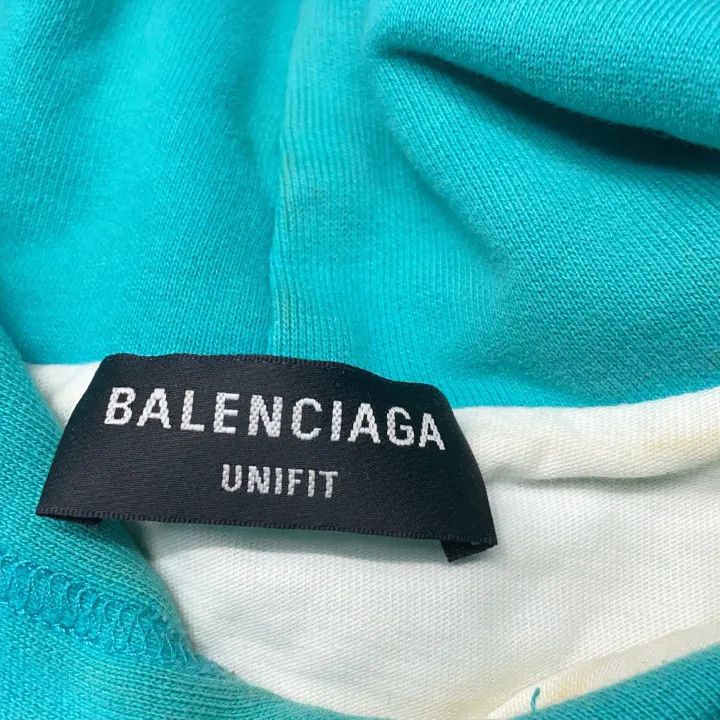 Balenciaga Balenciaga Distressed Hoodie in Sky Blue 0079 Size US S / EU 44-46 / 1 - 5 Thumbnail