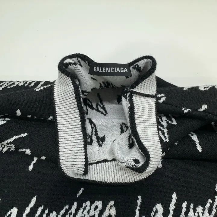 Balenciaga Balenciaga Logo Knit Pullover Sweater for Men 0079 Size US M / EU 48-50 / 2 - 6 Thumbnail