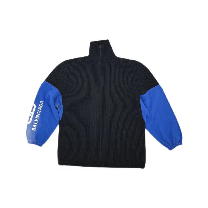 Balenciaga Balenciaga Color Block Zip-Up Cardigan for Men 0079 Size US M / EU 48-50 / 2 - 2 Thumbnail