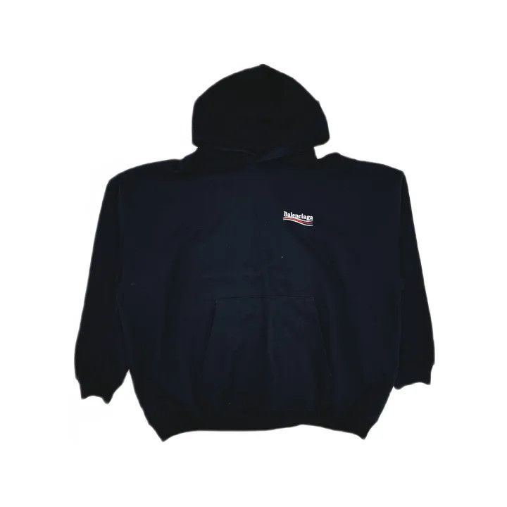 Balenciaga Balenciaga Political Campaign Black Hoodie 0079 Size US M / EU 48-50 / 2 - 2 Thumbnail