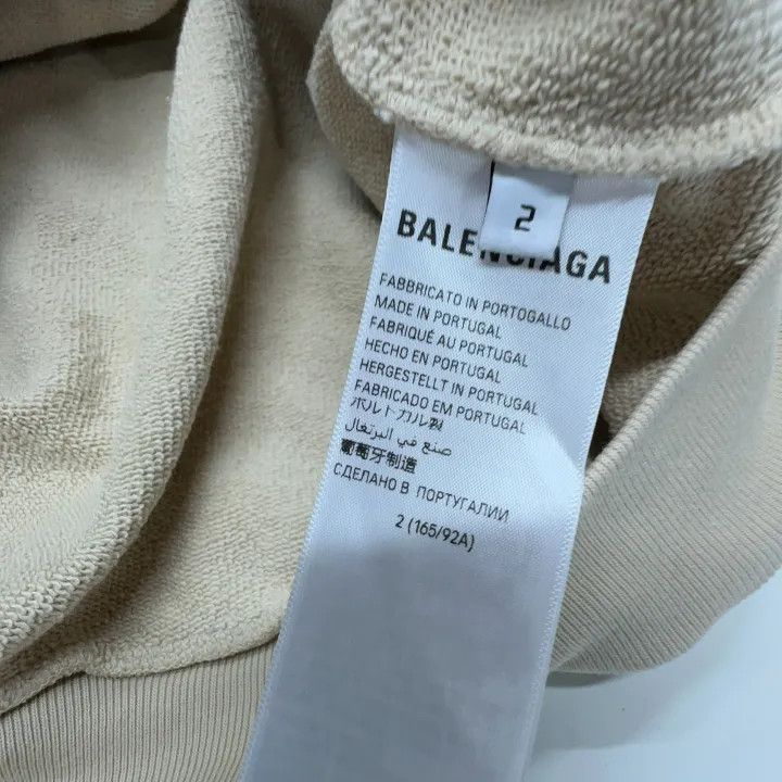 Balenciaga Balenciaga Logo Print Hooded Sweatshirt for Men 0079 Size US M / EU 48-50 / 2 - 4 Thumbnail