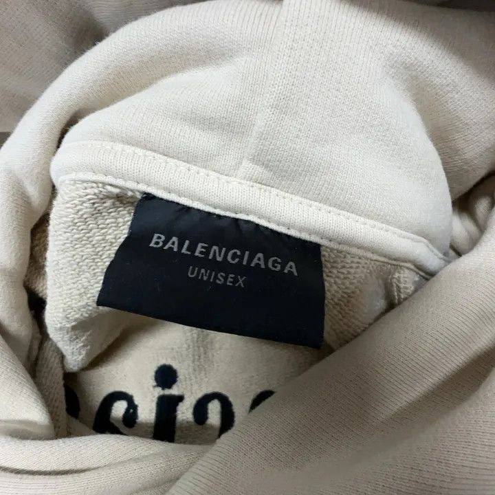 Balenciaga Balenciaga Logo Print Hooded Sweatshirt for Men 0079 Size US M / EU 48-50 / 2 - 6 Thumbnail