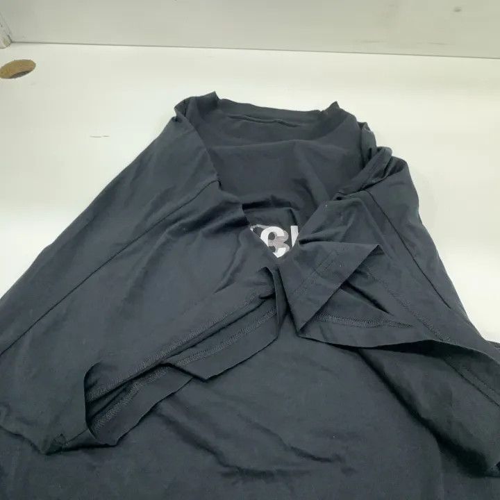 Balenciaga Balenciaga Logo Print Black Casual T-shirt 0079 Size US M / EU 48-50 / 2 - 8 Thumbnail