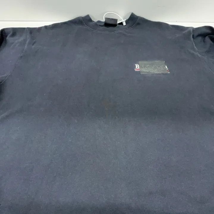 Balenciaga Balenciaga Black Logo Print Short Sleeve T-Shirt 0079 Size US S / EU 44-46 / 1 - 9 Thumbnail